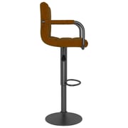Vidaxl Bar Stools 2 Pcs Brown Velvet Vidaxl Bar Stools 2 Pcs Brown Velvet