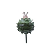 Pan Emirates Resin Deco Tropical Flower Metal Stick Green Pan Emirates Resin Deco Tropical Flower Metal Stick Green