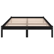 Vidaxl Bed Frame Black Solid Wood Pine 120x200 Cm Vidaxl Bed Frame Black Solid Wood Pine 120x200 Cm