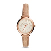Fossil ES3802 Jacqueline Mini Sand Leather Watch Fossil ES3802 Jacqueline Mini Sand Leather Watch