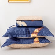 Buy RISHAHOME 4 Piece Double Size Duvet Cover Set (200×230 cm) Feathered 2002304FEA Online in