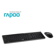 Rapoo Slim Wireless Keyboard Black With Mouse X8100 Rapoo Slim Wireless Keyboard Black With Mouse X8100