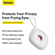 Baseus Heyo Camera Detector Mini Travel Hotel Hidden Camera Finder Spy Camera Infrared Detector White Baseus Heyo Camera Detector Mini Travel Hotel Hidden Camera Finder Spy Camera Infrared Detector White