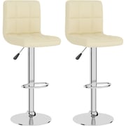 Vidaxl Bar Stools 2 Pcs Cream Fabric Vidaxl Bar Stools 2 Pcs Cream Fabric
