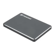 Transcend StoreJet Extra Slim Portable Hard Drive 2TB Aluminium TS2TSJ25C3N Transcend StoreJet Extra Slim Portable Hard Drive 2TB Aluminium TS2TSJ25C3N