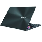 Asus ZenBook Duo Laptop - 11th Gen – Core i7 2.8GHz 16GB 1TB 2GB Win10Home 14inch FHD Celestial Blue English/Arabic Keyboard UX482EG KA087T (2021) Middle East Version