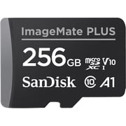 Sandisk 256gb Imagemate Plus Microsdxc Uhs-1 Memory Card With Adapter - 130mb/s, C10, U1, V10, Full Hd, A1 Micro Sd Card Sandisk 256gb Imagemate Plus Microsdxc Uhs-1 Memory Card With Adapter - 130mb/s, C10, U1, V10, Full Hd, A1 Micro Sd Card