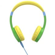 Hama 184107 Kids Guard Wired On Ear Headphones Green/Yellow