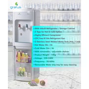 Gratus Hot & Cold Water Dispenser With Fridge / Storage Cabinet Gratus Hot & Cold Water Dispenser With Fridge / Storage Cabinet