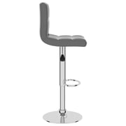 Vidaxl Bar Stool Grey Faux Leather Vidaxl Bar Stool Grey Faux Leather