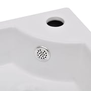 vidaXL Wash Basin with Overflow 45x32x12.5 cm White vidaXL Wash Basin with Overflow 45x32x12.5 cm White