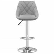 Vidaxl Bar Stool 2 Pcs Light Grey Velvet Vidaxl Bar Stool 2 Pcs Light Grey Velvet