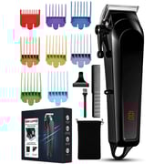 Atmoko Hair Clippers For Men Professional Hair Trimmer Kits 8 Color Combs - Usb Rechargeable, Black Atmoko Hair Clippers For Men Professional Hair Trimmer Kits 8 Color Combs - Usb Rechargeable, Black