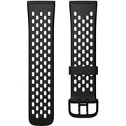 Fitbit Sense & Versa 3 Sport Band Small - Black / Lunar White (fb174sbbkwts)