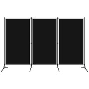 Vidaxl 3-panel Room Divider Black 260x180 Cm Vidaxl 3-panel Room Divider Black 260x180 Cm
