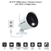 Night Owl 1080p Hd Wi-fi Ip Camera With Built-in Spotlight, White (wm-cam-wnp2lbu)