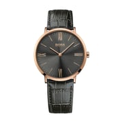 Hugo Boss JACKSON Watch For Men with Black Leather Strap