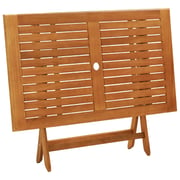 vidaXL Folding Garden Table 120x70x75 cm Solid Eucalyptus Wood