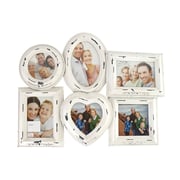 Circular Heart Hanging Frame White