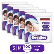 Coddles Baby Diapers 100pcs 4-9kg 0-10Months Size 3