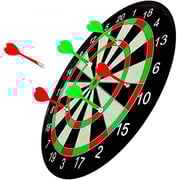 ULTIMAX Dart Board Set 34 cm Magnetic Dart Set with Dartboard and 6 Darts Sports Gifts for Kids and Adults, Easily Hangs Anywhere