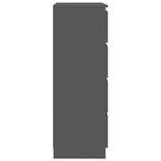 Vidaxl Sideboard Grey 60x35x98.5 Cm Engineered Wood Vidaxl Sideboard Grey 60x35x98.5 Cm Engineered Wood