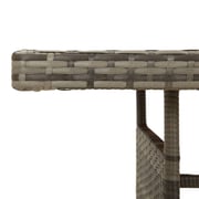 Vidaxl Garden Table Grey 160x70x72 Cm Poly Rattan & Solid Acacia Wood Vidaxl Garden Table Grey 160x70x72 Cm Poly Rattan & Solid Acacia Wood
