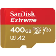 Sandisk Extreme Micro SDXC Memory Card 400GB Red and Brown SDSQXA1-400G-GN6MN