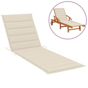 vidaXL Sun Lounger Cushion Cream 200x50x3 cm Fabric vidaXL Sun Lounger Cushion Cream 200x50x3 cm Fabric