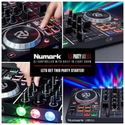 Numark PARTYMIX DJ Controller With Built In Light Show