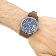 Buy Diesel DZ1618 Master Chief Blue Dial Brown Leather Mens Watch