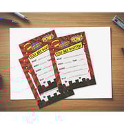 Juvale Superhero Invitation Cards - 24 Fill-In Invites With Envelopes For Kids Birthday Bash And Theme Party, 5 X 7 Inches, Postcard Style