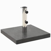 vidaXL Parasol Base Granite 28.5 kg Square Black vidaXL Parasol Base Granite 28.5 kg Square Black