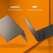 Lenovo IdeaPad 5 15ITL05 Laptop - Core i7 2.8GHz 16GB 512GB 2GB Win11 15.6inch FHD Grey English/Arabic Keyboard