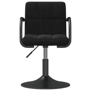 Vidaxl Swivel Dining Chairs 2 Pcs Black Velvet Vidaxl Swivel Dining Chairs 2 Pcs Black Velvet