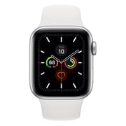 Apple Watch Series 5 GPS 40mm Silver Aluminium Case With White Sport Band Apple Watch Series 5 GPS 40mm Silver Aluminium Case With White Sport Band
