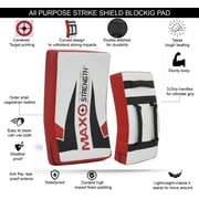 X Maxstrength Gel Kick Strike Shield for Kickboxing Training | Curved Muay Thai Kicking Pad, Strike Body Shield Max Printed (Single) X Maxstrength Gel Kick Strike Shield for Kickboxing Training | Curved Muay Thai Kicking Pad, Strike Body Shield Max Printed (Single)