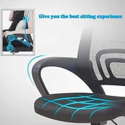 Galaxy Design Executive Quality Ergonomic Designed Comfortable Mid Back Adjustable Wide Seat Office and Desk Mesh Chair Black - GDF-7825 Galaxy Design Executive Quality Ergonomic Designed Comfortable Mid Back Adjustable Wide Seat Office and Desk Mesh Chair Black - GDF-7825