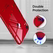 Spigen Quartz Hybrid Designed For Iphone Xr Cover/case - Crystal Clear With Tempered Glass Back Panel Spigen Quartz Hybrid Designed For Iphone Xr Cover/case - Crystal Clear With Tempered Glass Back Panel