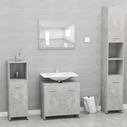 vidaXL Bathroom Cabinet Concrete Grey 60x33x61 cm Engineered Wood vidaXL Bathroom Cabinet Concrete Grey 60x33x61 cm Engineered Wood