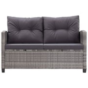 Vidaxl 6 Piece Garden Sofa Set With Cushions Poly Rattan Dark Grey Vidaxl 6 Piece Garden Sofa Set With Cushions Poly Rattan Dark Grey