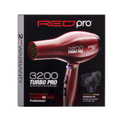 Kiss Products Red Pro 3200 Turbo Pro Detangler AC Dryer
