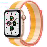 Apple Watch SE GPS+Cellular 40mm Gold Aluminium Case Maize/White Sport Loop Apple Watch SE GPS+Cellular 40mm Gold Aluminium Case Maize/White Sport Loop