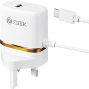 Zoook USB Travel Charger With Type C Cable White