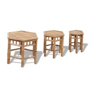 vidaXL Garden Stools 3 pcs Bamboo vidaXL Garden Stools 3 pcs Bamboo