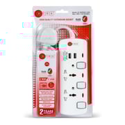 Afra Japan Universal Extension Cord 2 Way 2usb 2m, 2 Universal Socket & 2 Usb Ports 3 Meter Cable Afra Japan Universal Extension Cord 2 Way 2usb 2m, 2 Universal Socket & 2 Usb Ports 3 Meter Cable