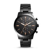 Fossil FS5379 Townsman 44mm Chronograph Black Stainless Steel Watch Fossil FS5379 Townsman 44mm Chronograph Black Stainless Steel Watch