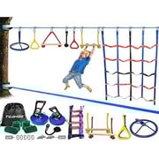 ULTIMAX Ninja Obstacle Course Kit Ninja Obstacle Course for Kids Outdoor Ninja Warrior Training Equipment Backyard Monkey Bar ULTIMAX Ninja Obstacle Course Kit Ninja Obstacle Course for Kids Outdoor Ninja Warrior Training Equipment Backyard Monkey Bar