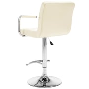 Vidaxl Bar Stools 2 Pcs Cream Faux Leather Vidaxl Bar Stools 2 Pcs Cream Faux Leather