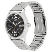 Fastrack Road Trip Black Dial Stainless Steel Strap Watch - 3197SM02